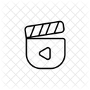 Clapper Movie Clapperboard Icon