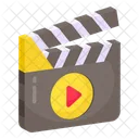Clapperboard Clapper Stick Movie Board Icon