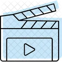 Clapperboard Film Media Icon