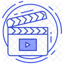 Cinema Action Video Action Clapperboard Icon
