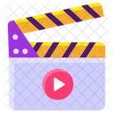 Action Sync Slate Clapperboard Icon