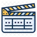 Clapperboard Film Production Icon