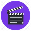 Action Clapperboard Director Equipment Icon