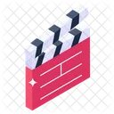 Action Board Clapperboard Director Equipment Icon
