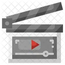Clapperboard Video Multimedia Icon
