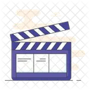 Clapperboard Cinema Movie Icon