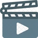 Clapperboard Video Icon