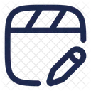 Clapperboard Edit Music Sound Icon