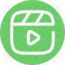 Clapperboard Play Video Cinema Icon