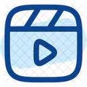 Clapperboard Play Icon