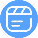Clapperboard Text Music Sound Icon