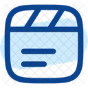 Clapperboard Text Icon