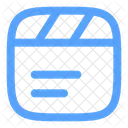Clapperboard Text Music Sound Icon