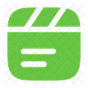 Clapperboard Text Music Sound Icon
