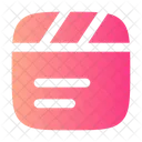 Clapperboard Text Music Sound Icon