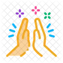 Hand Clapping Friendship Icon