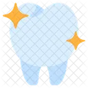Claro Limpio Diente Icono