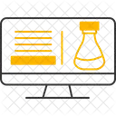 Clase De Ciencias Icono De Aprendizaje Permanente Laboratorio Icono