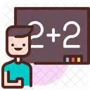 Clase De Matematicas Aprender Clase En Linea Icono