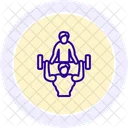 Icono De Linea De Clases De Fitness Icon