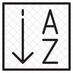 Clasificación alfabética  Icono