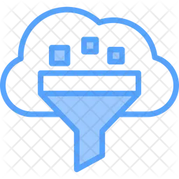 Clasificación de datos en la nube  Icono