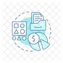 Gastar Datos Gestion De Gastos Eficiencia Financiera Icono