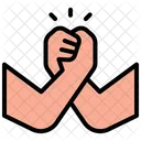 Clasped Hand  Icon