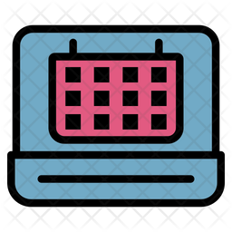 Class Timetable Icon - Download in Colored Outline Style