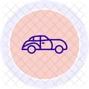 Classic Car Line Icon Icon