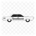 Vintage Car Isolated Vehicle Retro Styled Classic Car Icon