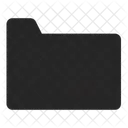 Classic computer folder  Icon