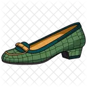 Classic Crocodile-Embossed Loafers Women'sShoes  Symbol