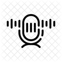 Classic Design Old Fashioned Mic Broadcast Equipment Icon