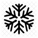 Snowflake Thick Symmetrical Icon