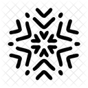 Snowflake Detailed Radial Icon