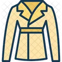 Classic Trench Coat Coat Dressing Gown Icon