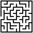 Classical Maze Maze Labyrinth Icon