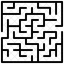 Classical Maze Maze Labyrinth Icon
