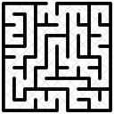 Classical Maze Maze Labyrinth Icon