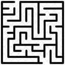 Classical Maze Maze Labyrinth Icon