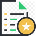 Classificacao Estrela Folha Ícone