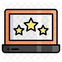 Tres Estrelas Classificacao Laptop Ícone