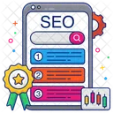 Classificacao SEO Otimizacao De Mecanismos De Pesquisa Posicionamento SEO Ícone