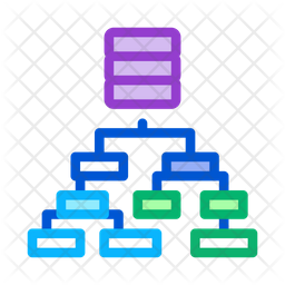 Classification Icon - Download in Colored Outline Style