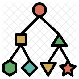 Classification Icon - Download in Colored Outline Style