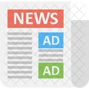 Classifieds Newspaper Advertising Print Ad Icon