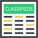 Classifieds News Communication Icon
