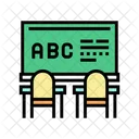 Classroom Blackboard Color Icon