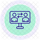 Classroom Interaction Line Icon Icon